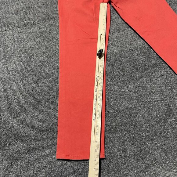 J Crew Toothpick Jeans Womens 25 Red Stretch Slim Fit Pants Classic Style - Picture 10 of 11